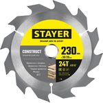 Фото  STAYER  230 x 30/20 мм, 24Т, диск пильный по дереву с гвоздями Construct 3683-230-30-24_z01