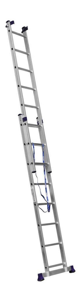 Фото  СИБИН число ступеней 3 х 8, алюминий, максимальная нагрузка 150 кг, лестница универсальная трехсекционная 38833-08