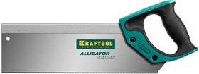 Фото  KRAFTOOL 14/15 TPI, 300 мм, ножовка с обушком для стусла (пила) KraftMaxTENON 15228-30