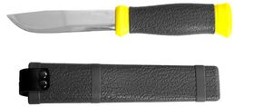 Фото  STAYER лезвие 110 мм, обрезиненная ручка, нож туристический 47630