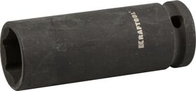 Фото  KRAFTOOL 1/2", 21 мм, Cr-Mo сталь, фосфатированная, торцовая головка ударная удлиненная 27942-21_z01