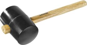 Фото  STAYER 1130 г, киянка черная резиновая с деревянной ручкой 20505-100