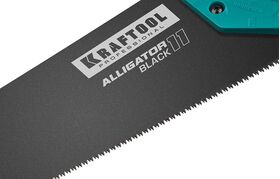 Фото  KRAFTOOL 11 TPI, 500 мм, ножовка для точного реза Alligator Black 11 15205-50