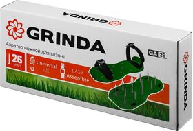 Фото  GRINDA 26 шипов, длина 50 мм, аэратор ножной для газона со стальными шипами GA-26 422111