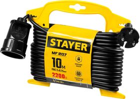 Фото STAYER 10 м, 2200 Вт, удлинитель электрический силовой 55014-10_z01 купить в интернет-магазине МаксМастер.ру