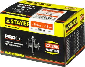 Фото  STAYER 6.4 х 18 мм, 200 шт., заклепки алюминиевые ProFIX 31205-64-18