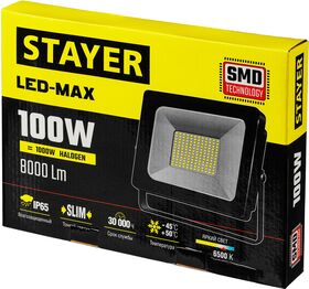 Фото  STAYER 100 Вт, LED-Max, прожектор светодиодный 57131-100_z01 Master