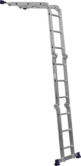 Фото  СИБИН число ступеней 4 х 3, алюминий, максимальная нагрузка 100 кг, лестница-трансформер 38851