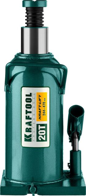 Фото KRAFTOOL 20 т, 244-478 мм, домкрат гидравлический бутылочный сварной Kraft-Lift 43462-20_z01 купить в интернет-магазине МаксМастер.ру