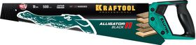 Фото  KRAFTOOL 11 TPI, 500 мм, ножовка для точного реза Alligator Black 11 15205-50