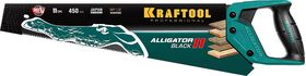 Фото  KRAFTOOL 11 TPI, 450 мм, ножовка для точного реза Alligator Black 11 15205-45