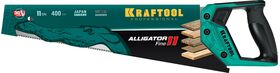 Фото  KRAFTOOL 11 TPI, 400 мм, ножовка для точного реза Alligator Fine 11 15203-40