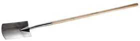 Фото  ЗУБР 290х180х1470 мм, из нержавеющей стали, деревянный черенок, лопата штыковая прямоугольная 4-39415