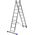 Фото  СИБИН число ступеней 3 х 9, алюминий, максимальная нагрузка 150 кг, лестница универсальная трехсекционная 38833-09