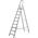 Фото  СИБИН число ступеней 9, алюминий, максимальная нагрузка 150 кг, лестница-стремянка 38801-9